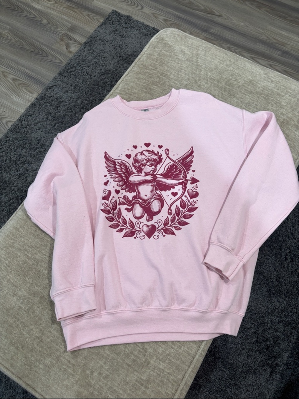 Gildan Light Pink Heavy Blend Crewneck Sweatshirt